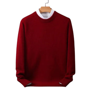 Vata – Cashmere Heren Trui met Ronde Hals