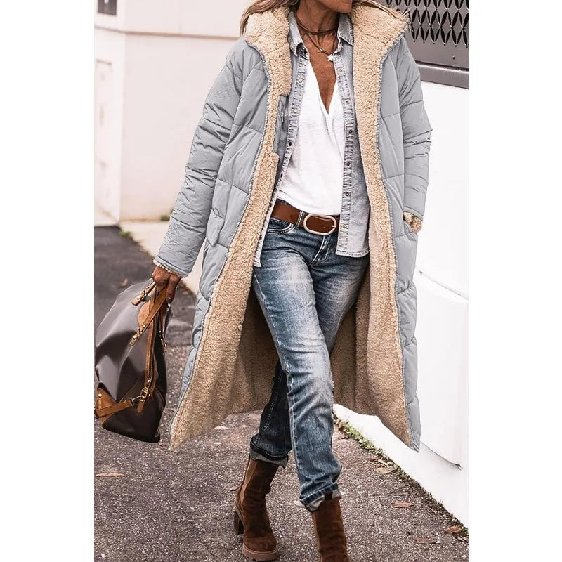 Frida – Dames Reversible Sherpa Fleece Winterjas