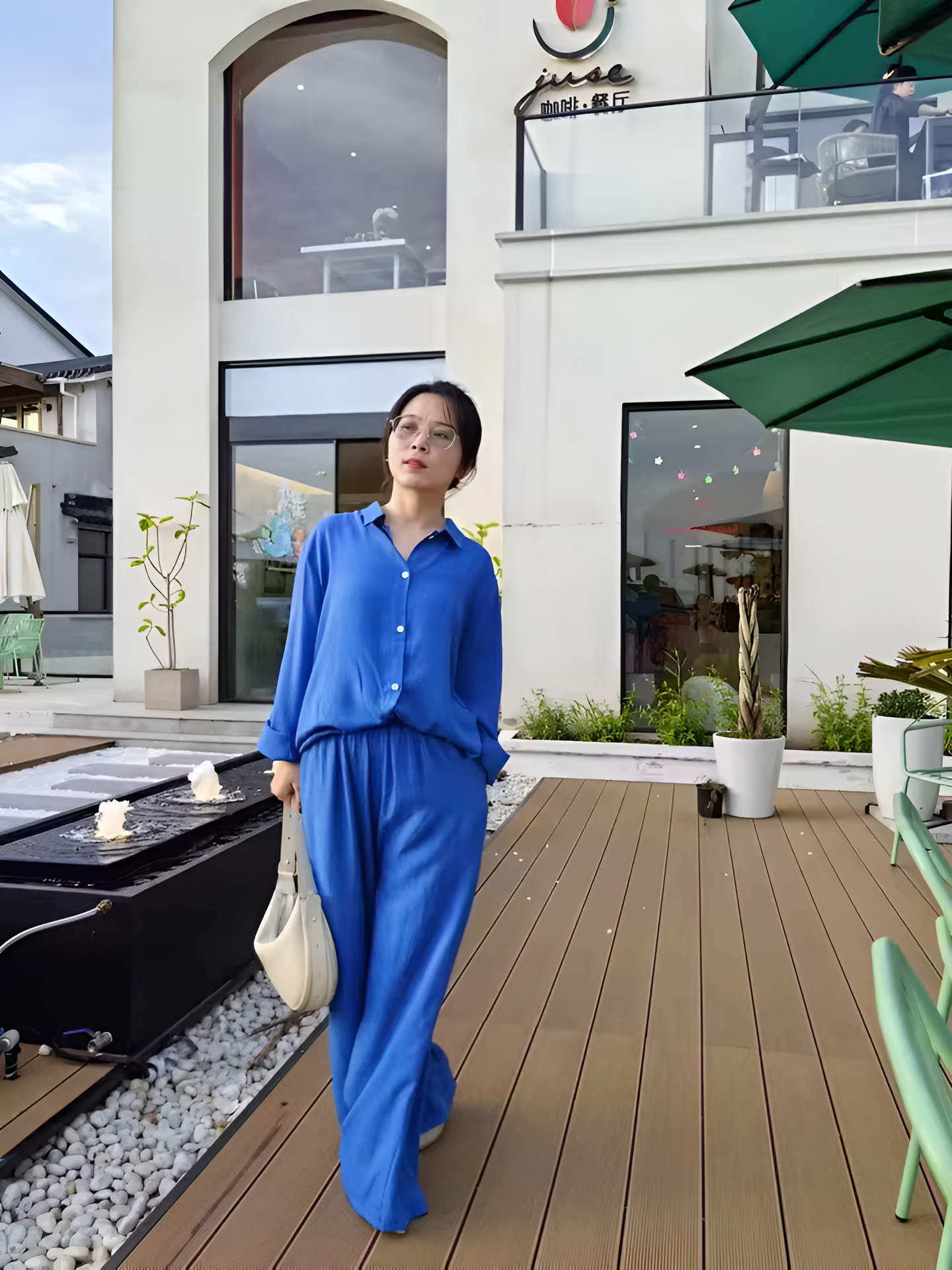 Calista – Dames Linnen Shirt & Broek Set