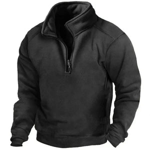 Symon – Heren Polar Fleece Tactical Trui met Halve rits