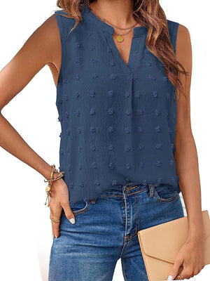 ElenaGreco Klassieke blouse zonder mouwen voor dames