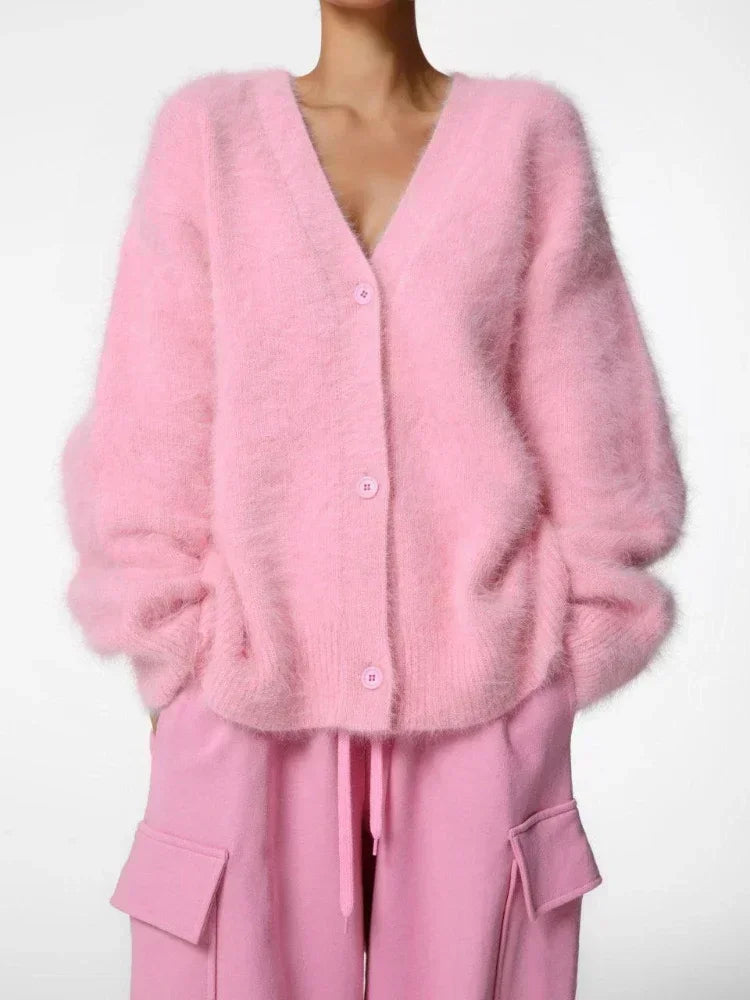 Chiara – Oversized Gebreid Damesvest voor de Herfst