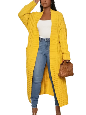 Clara – Gebreide Lange Damesvest