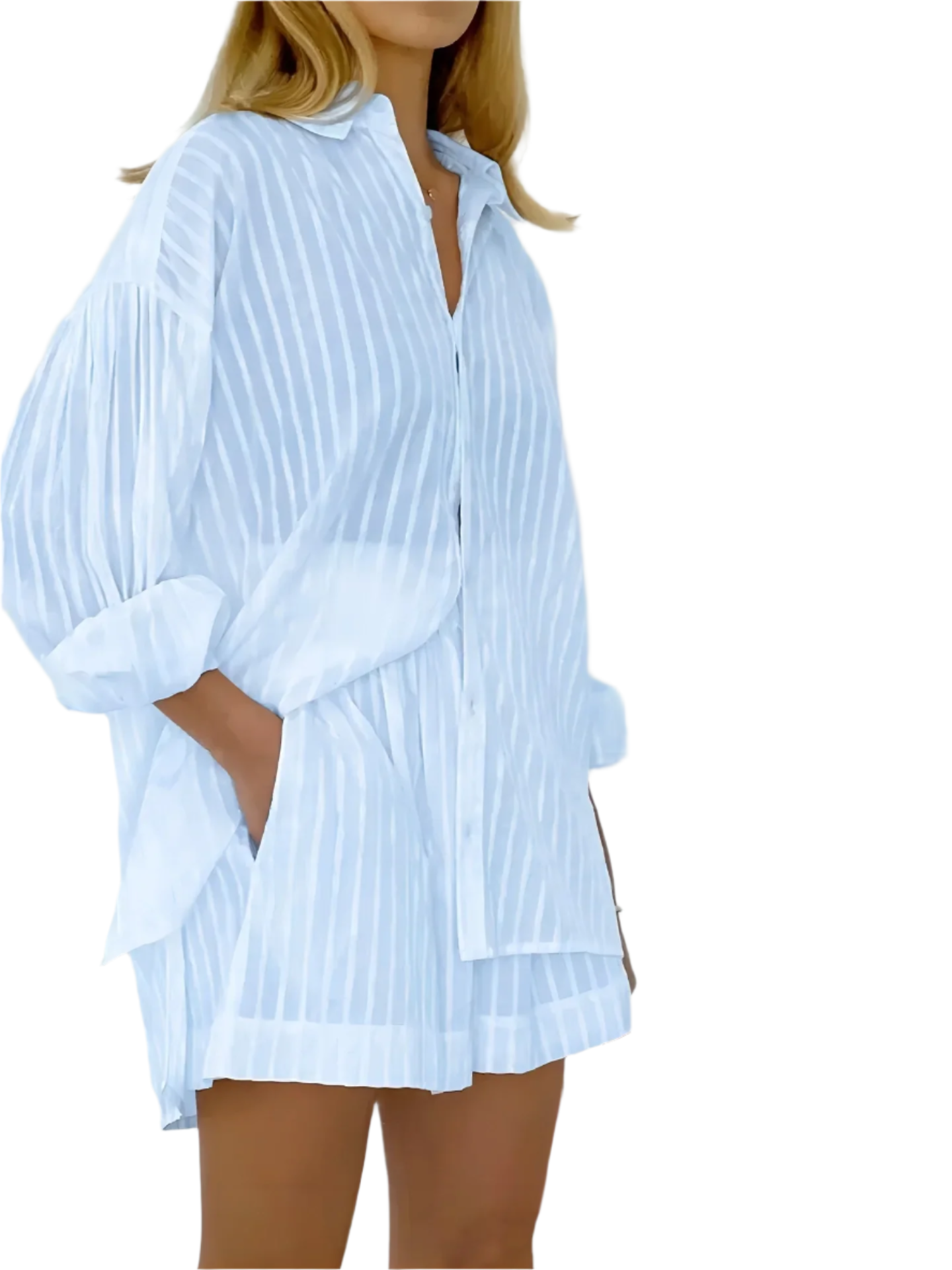 Gretchen – Elegante Zomer Set voor Vrouwen met Jacquard Look