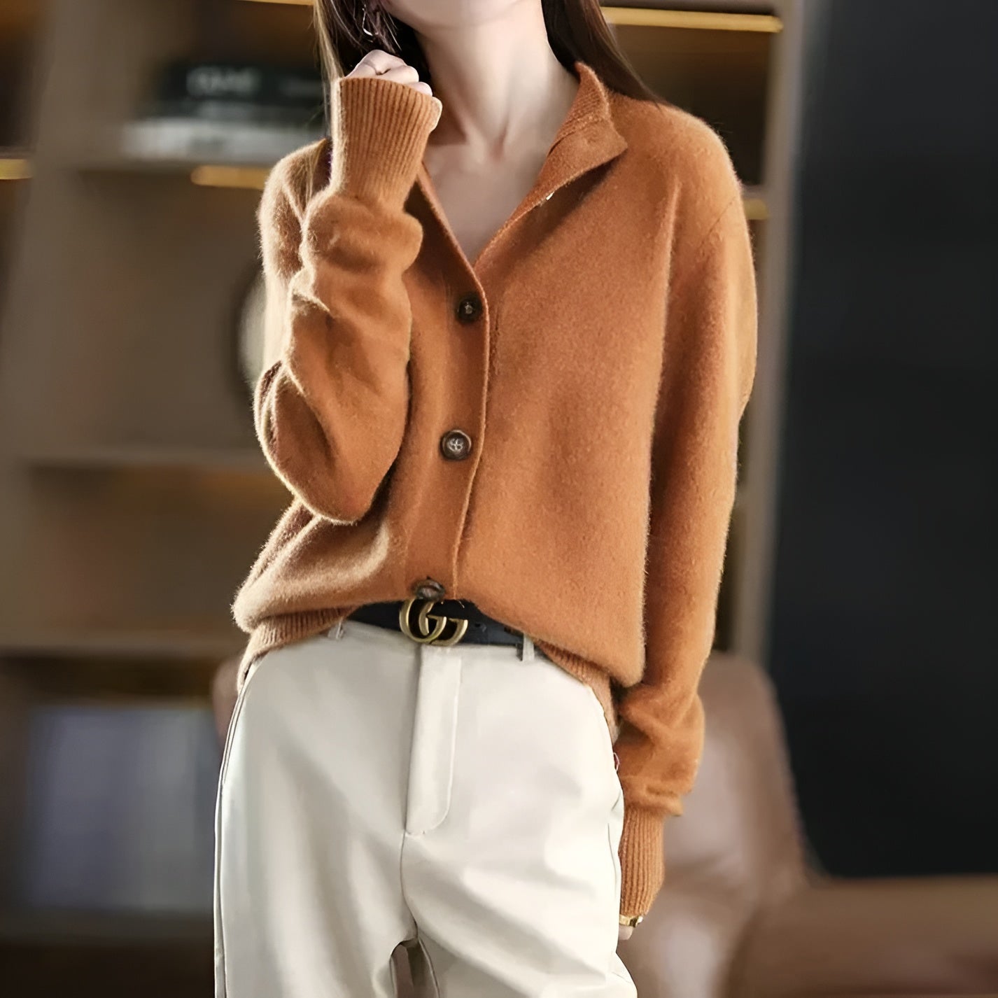 Clara – Tijdloze Cashmere Damescardigan
