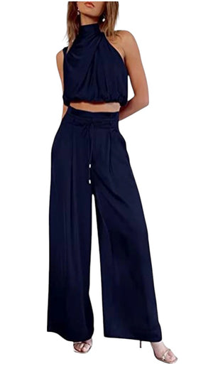 Maliyah – Vrouwenset met Zijdezachte Plissé Look