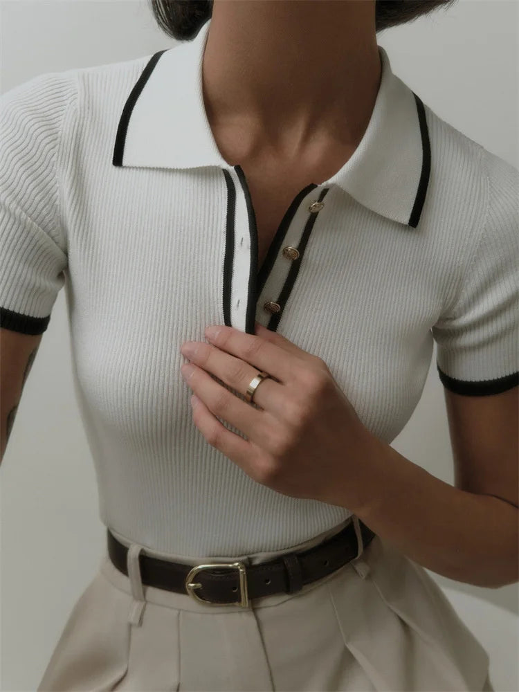 Lorenzo – Moderne Gebreide Heren Polo