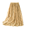 Sofia – Polkadot Linnen Dames Midi-Rok