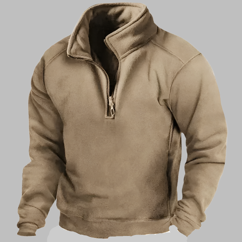 Symon – Heren Polar Fleece Tactical Trui met Halve rits