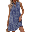 Zahara – Boho V-Hals Jurk met Print en Taillelint voor Dames