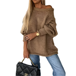 Diana – Losvallende Off-Shoulder Gebreide Damestrui