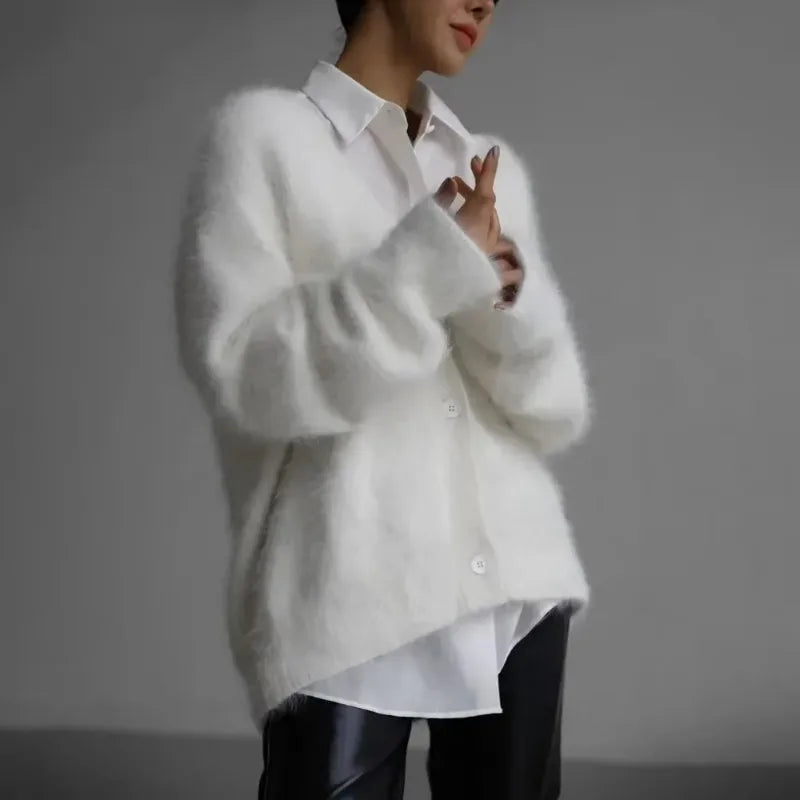 Chiara – Oversized Gebreid Damesvest voor de Herfst