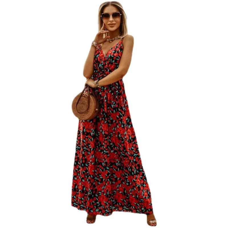 Dolori – Bohemian Dames Maxi jurk met V-Hals