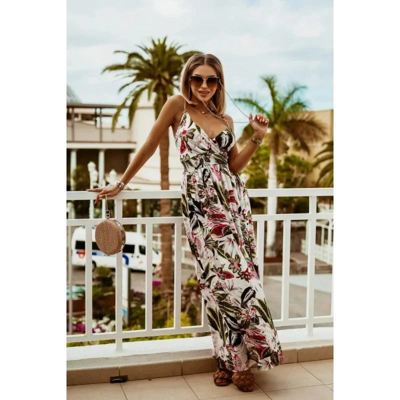 Dolori – Bohemian Dames Maxi jurk met V-Hals
