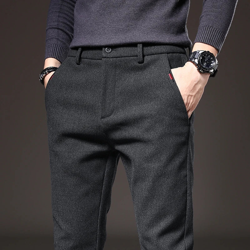 Lorenzo – Slim Fit Heren Stretch Broek van Katoenmix