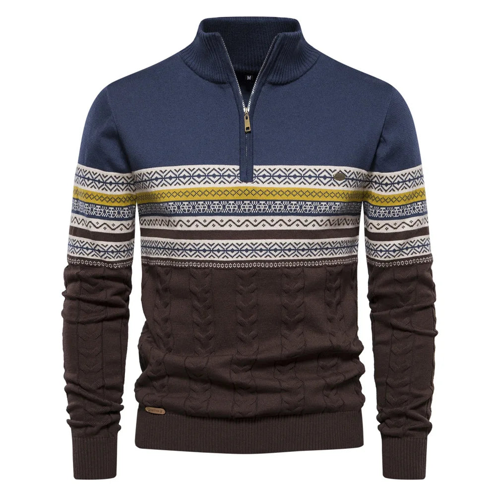 Lorenzo – Stijlvolle Heren Fair Isle Wollen Trui