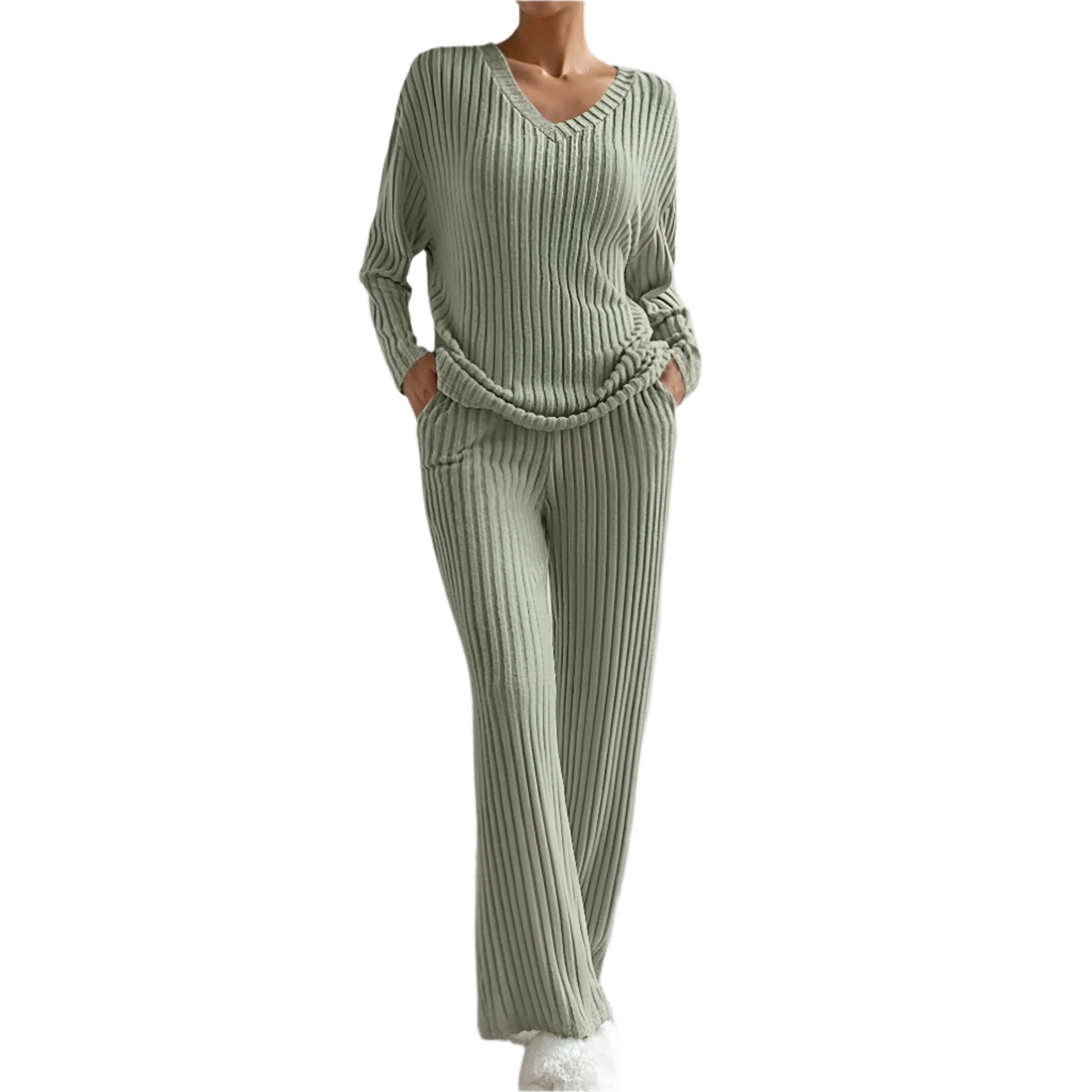 Elena – Comfortabele Gebreide Dames Loungewear Set