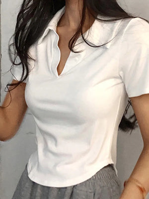 ElisaFabri Korte Mouw Top Voor Vrouwen