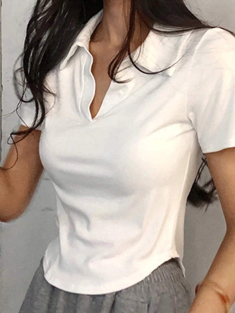 ElisaFabri Korte Mouw Top Voor Vrouwen