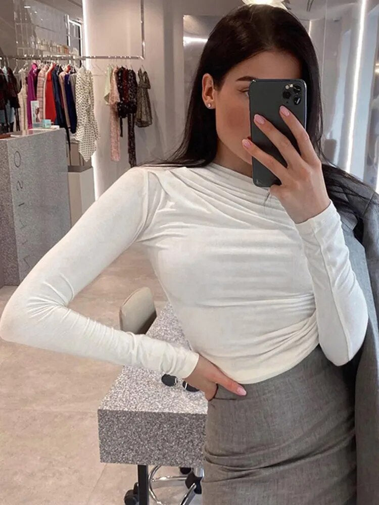 Isabella – Hoogstretch Asymmetrische Dames Top