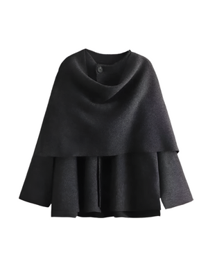 Faye – Elegante Damesjas met Sjaalkraag