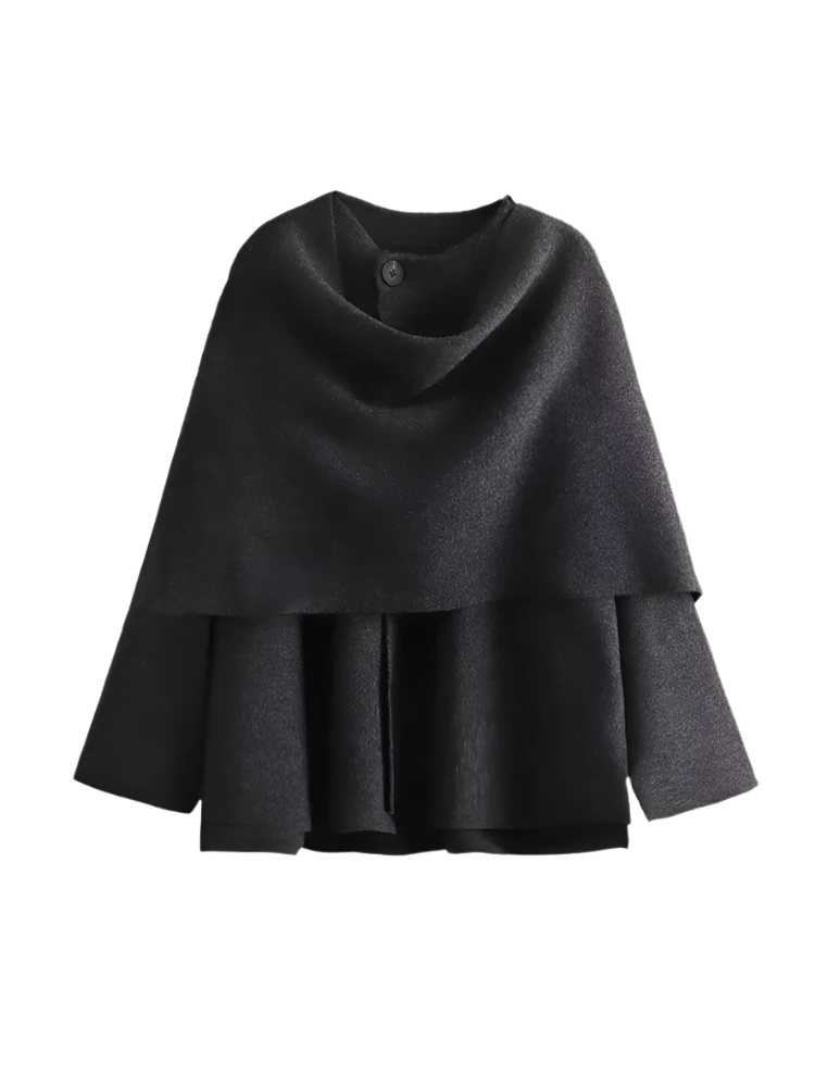 Faye – Elegante Damesjas met Sjaalkraag