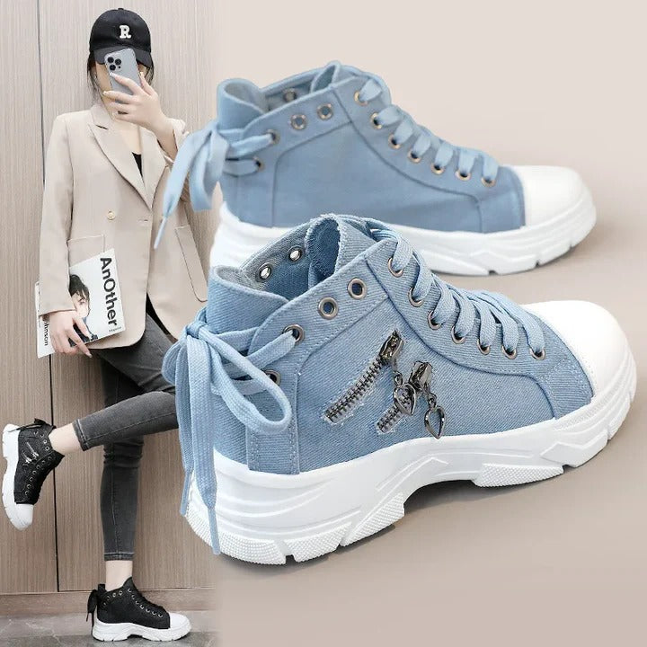 LucaIndigio™ Denim Delight Sneakers