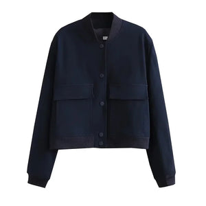Amara – Cropped Dames Bomber Aviator Jas