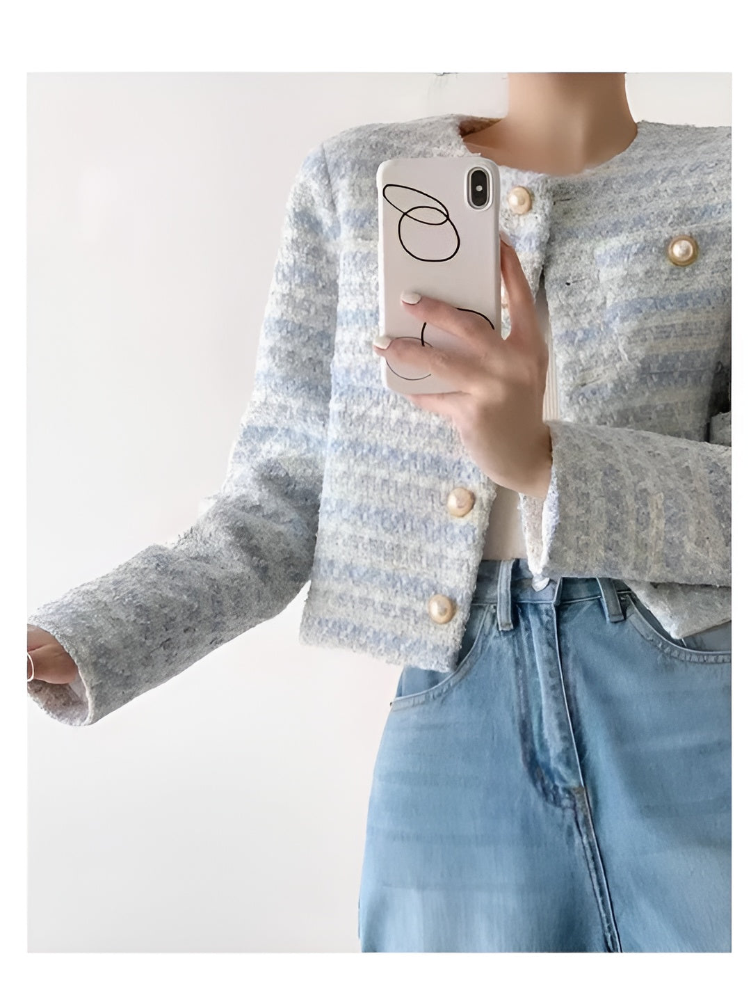 Camille – Elegante Dames Tweed Blazer