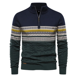 Lorenzo – Stijlvolle Heren Fair Isle Wollen Trui