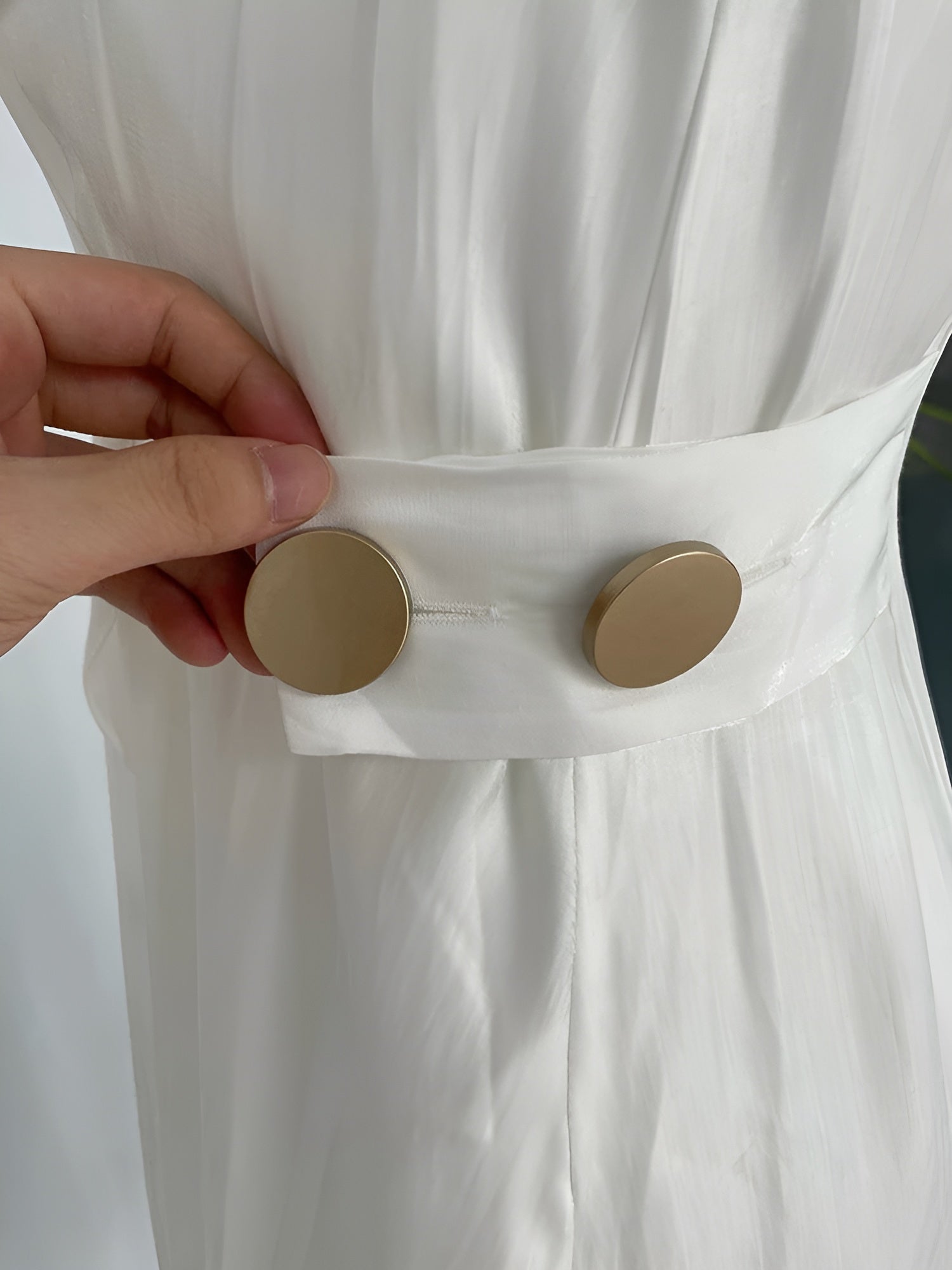 Sofia – Elegante Witte Satijnen Jurk voor Dames