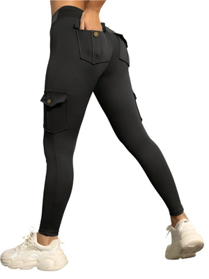 Geneviève – High-Waist Dames Sportlegging met Zijvak