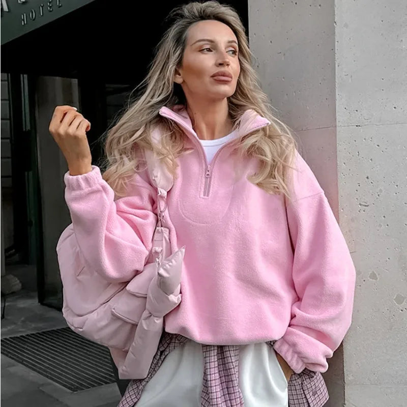 Lisanne – Comfortabele Half-Zip Trui voor Dames