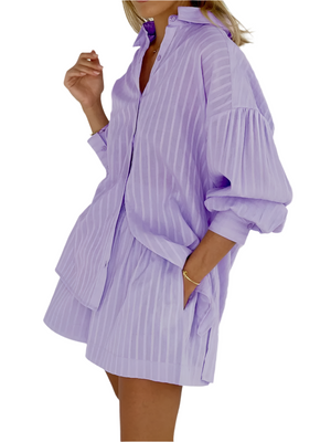 Gretchen – Elegante Zomer Set voor Vrouwen met Jacquard Look