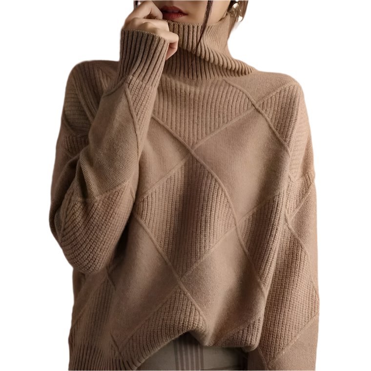 Isabella – Knusse Dames Gebreide Coltrui