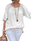 Ruffa – Luchtig Plus-Size Dames T-shirt van Katoen-Hennep