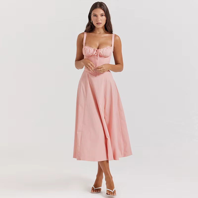 Clara – Bloemen Zomerjurk met Strikdetail voor Dames