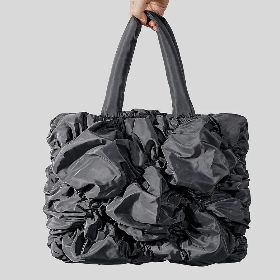 Isabella – Ruffle Dames Tote Bag met Veelzijdige Draagopties