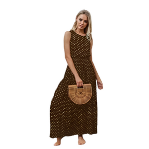 Isabella – Bohemian Mouwloze Chiffon Jurk voor Dames