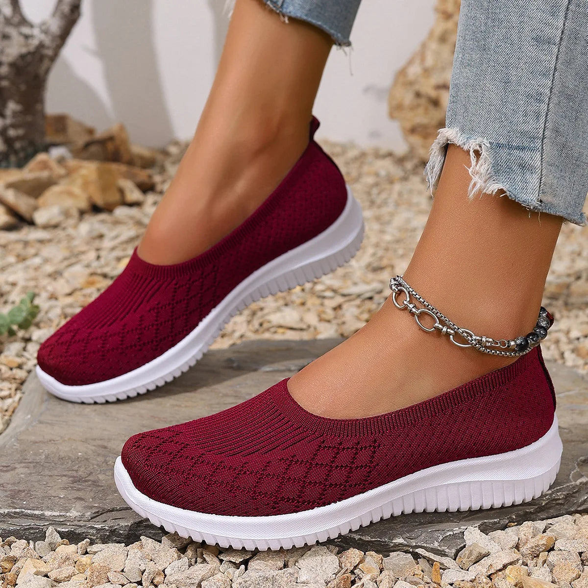 Valerie – Ademend Dames Zomer Comfort Loafers