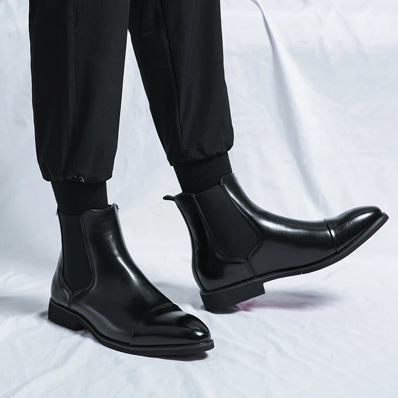 Leonardo – Leren Chelsea Boots voor Heren