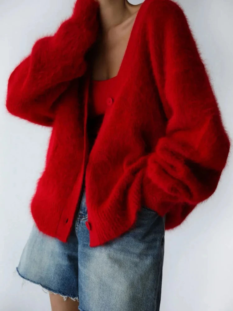 Chiara – Oversized Gebreid Damesvest voor de Herfst