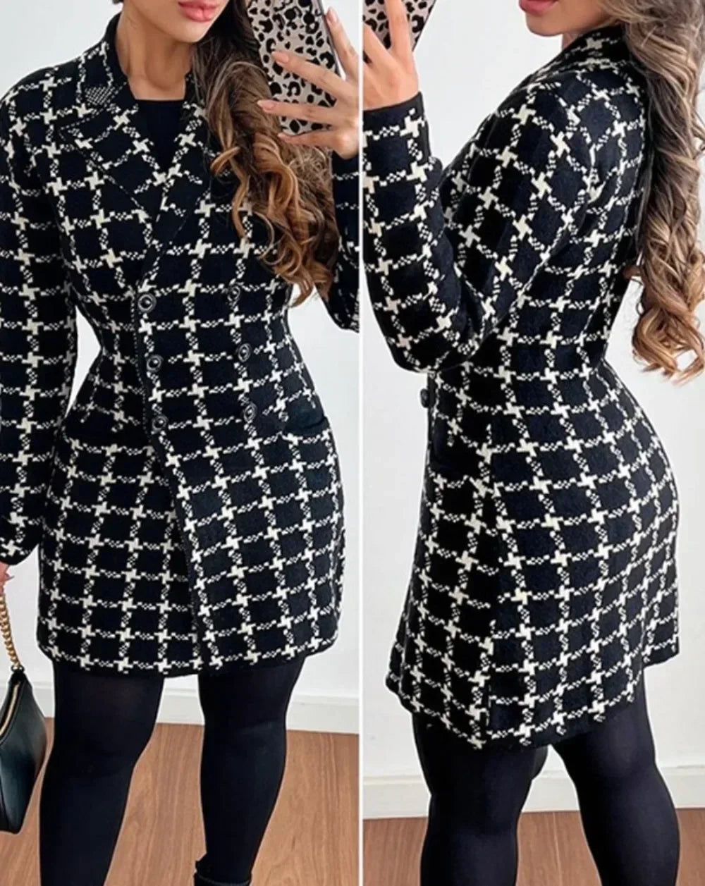 ValerioToscani Winter hoge stretch plaid