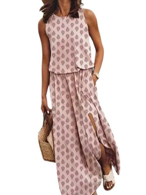 Keysie – Luchtige Mouwloze Maxi Zomerjurk voor Dames