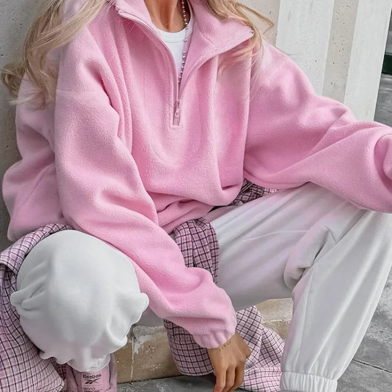 Lisanne – Comfortabele Half-Zip Trui voor Dames