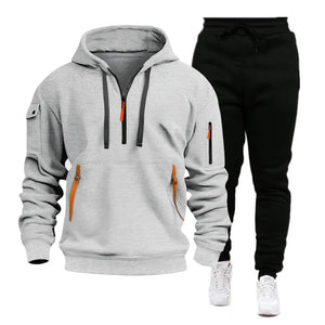 Cassian – Utility-Fit Heren Trainingspak met Hoodie en Joggingbroek