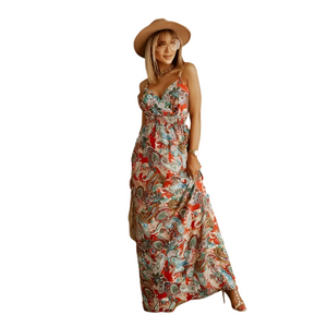 Dolori – Bohemian Dames Maxi jurk met V-Hals