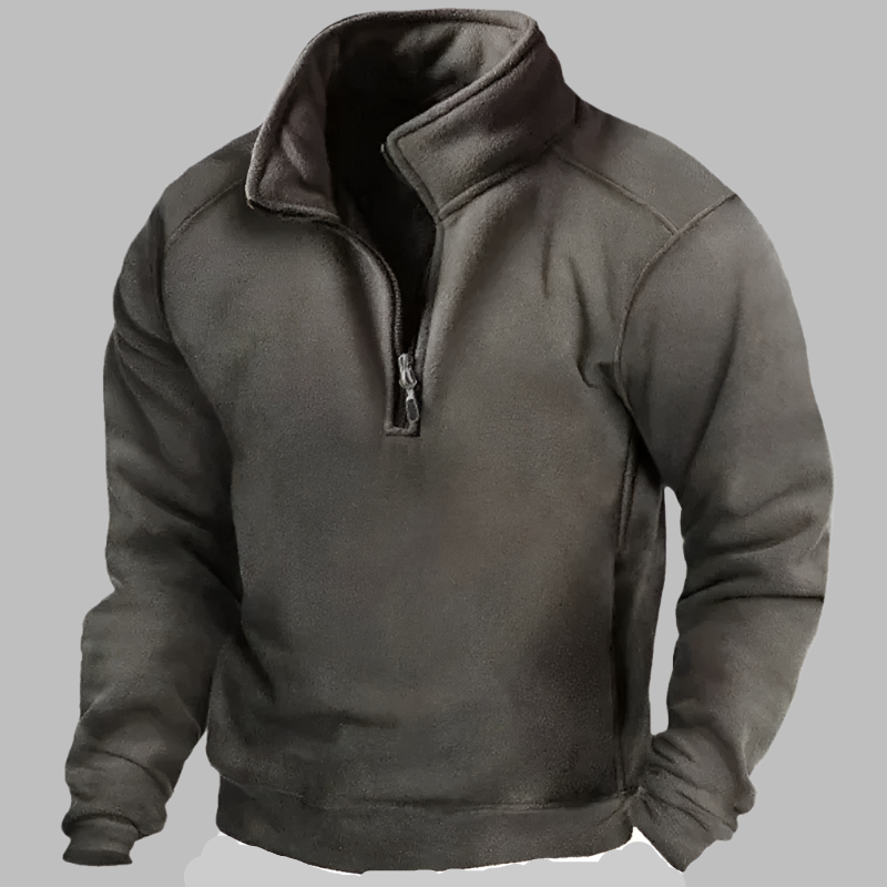 Symon – Heren Polar Fleece Tactical Trui met Halve rits