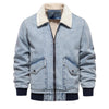 Lorenzo – Heren Denim Jack met Warme Sherpa Voering