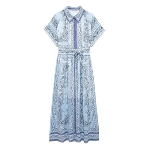 Regine – Lichtgewicht Zomerse Chiffon Jurk voor Dames met Print